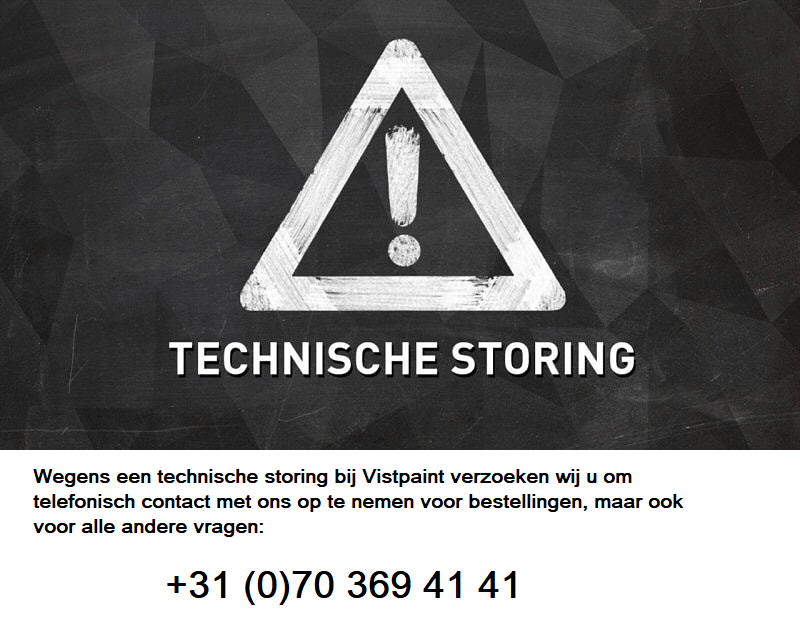 Technische storing Vistapaint